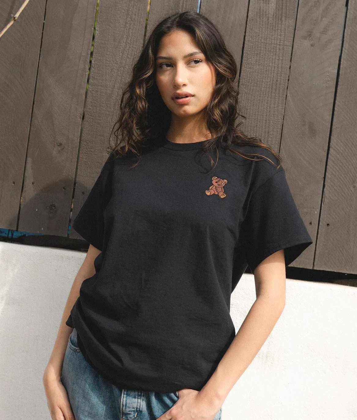 Teddy Bear Embroidered Womens Tee sold by riot society product image thumbnail 3
