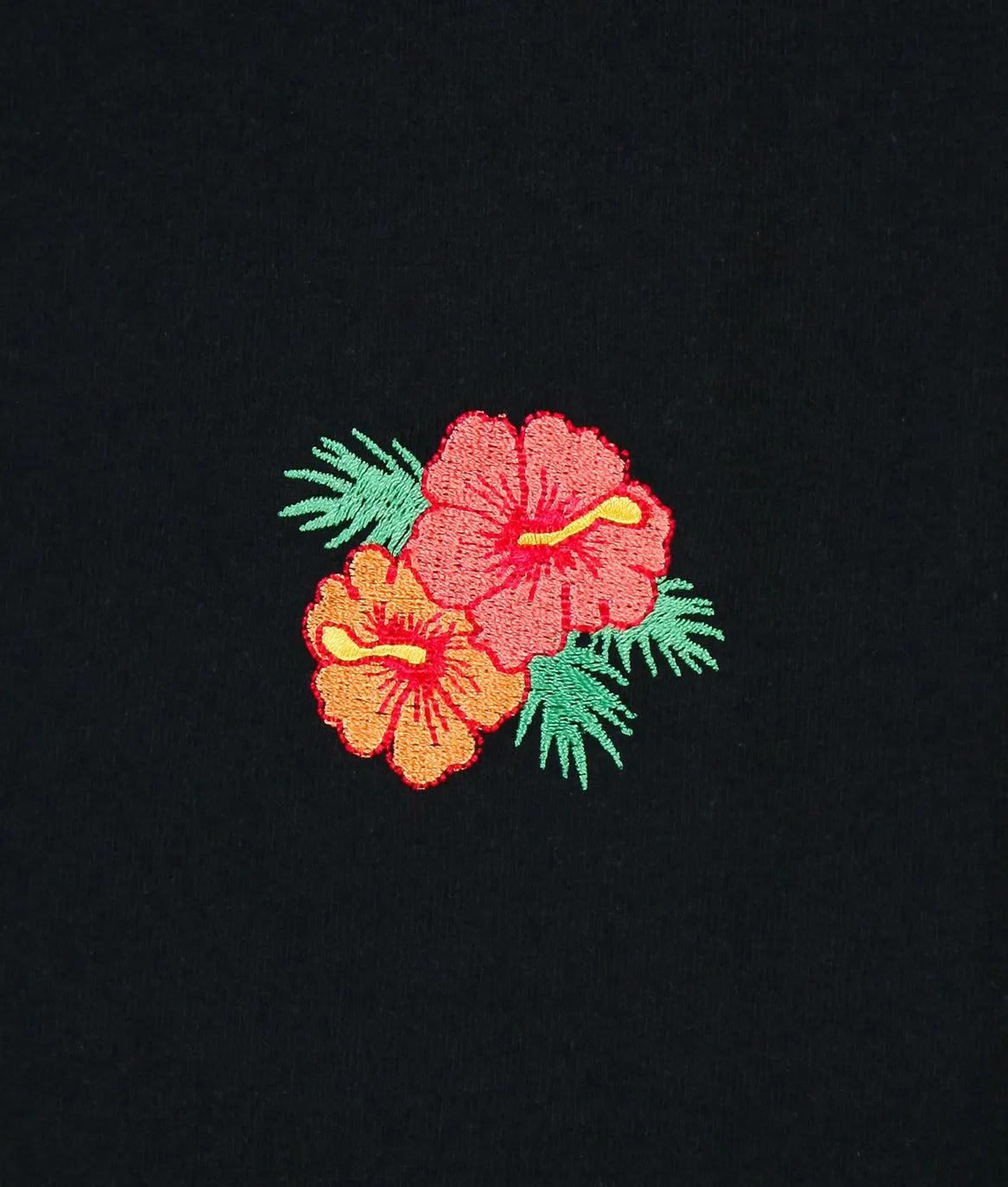 Hibiscus Embroidered Womens Tee sold by riot society product image thumbnail 2