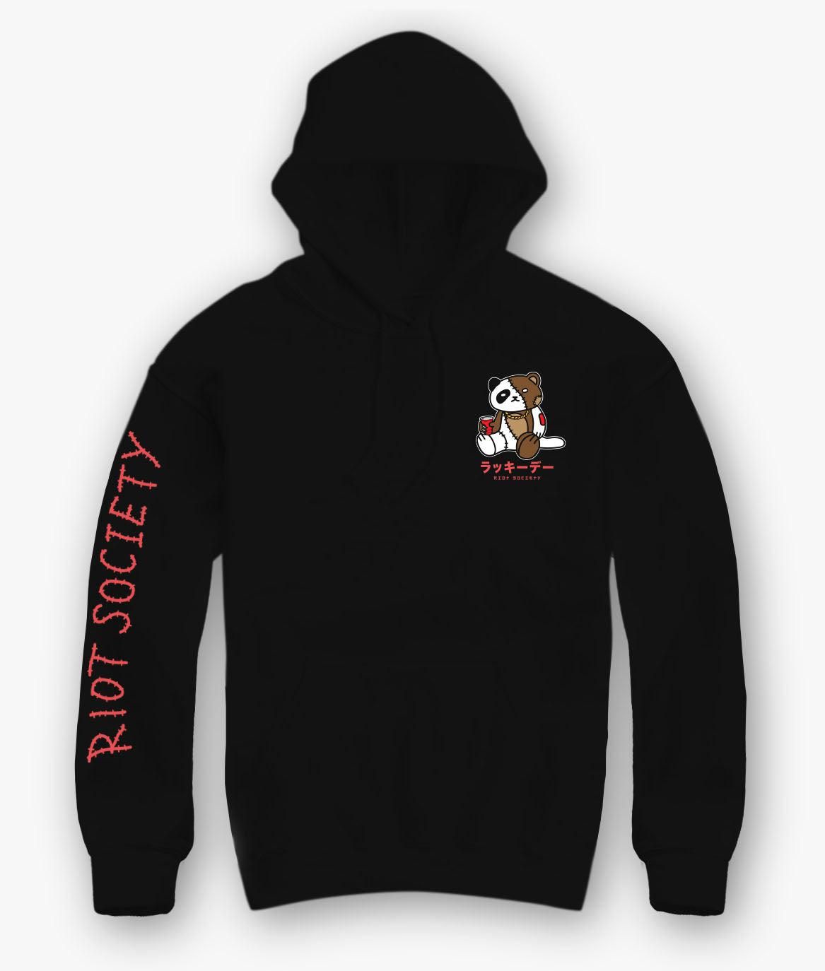 Sugee Kanji Panda Bear Teddy Mens Hoodie sold by riot society product image thumbnail 2