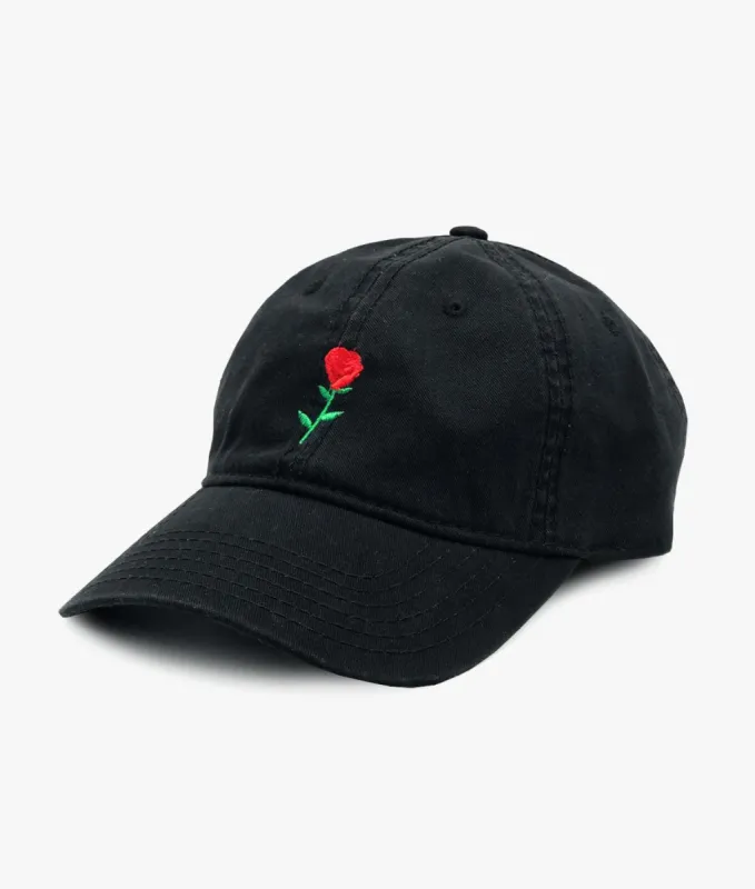 Rose Embroidered Dad Hat sold by riot society