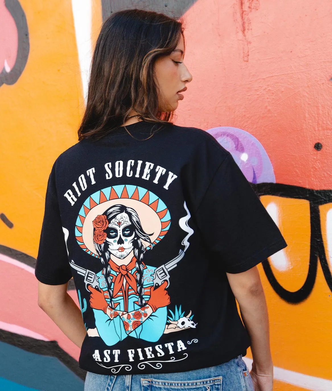 The Last Fiesta Vaquera Cowgirl Womens Tee sold by riot society product image thumbnail 2