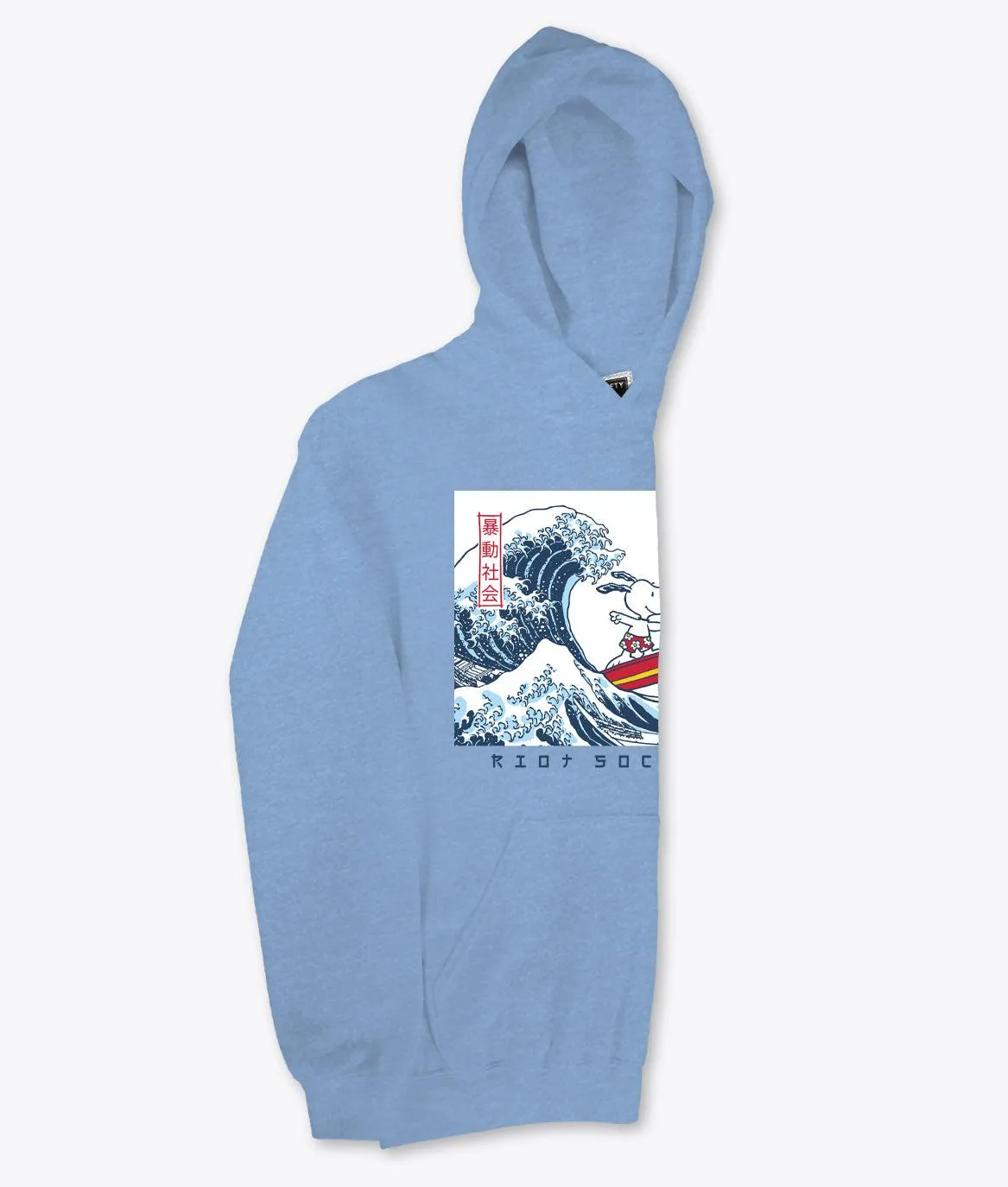 Peanuts Snoopy & Woodstock Great Wave Boys Hoodie Sale sold by riot society product image thumbnail 2