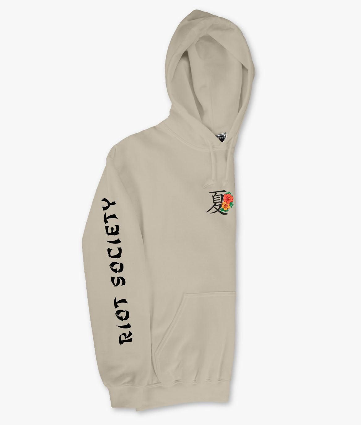 Tropical Kanji Embroidered Mens Hoodie sold by riot society product image thumbnail 3