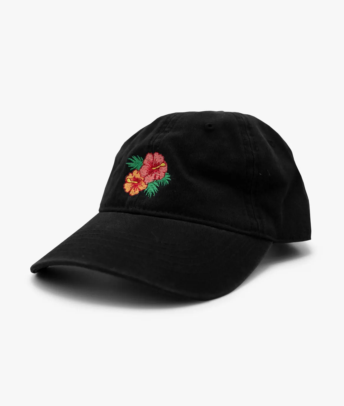 Hibiscus Embroidered Dad Hat - White sold by riot society product image thumbnail 4