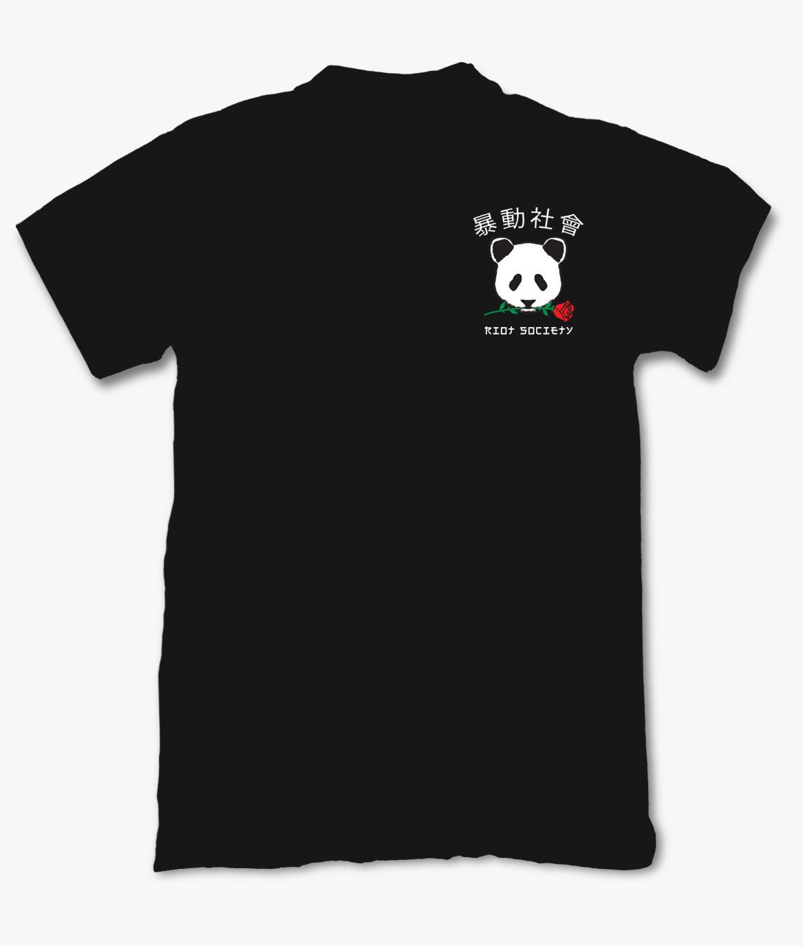 Panda Rose Mens T-Shirt sold by riot society product image thumbnail 4