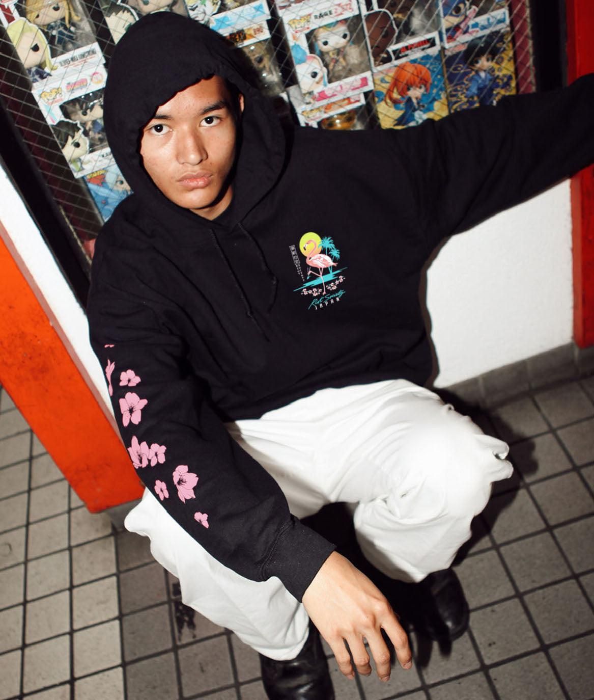 Flamingo Blossom 2.0 Mens Hoodie sold by riot society product image thumbnail 2