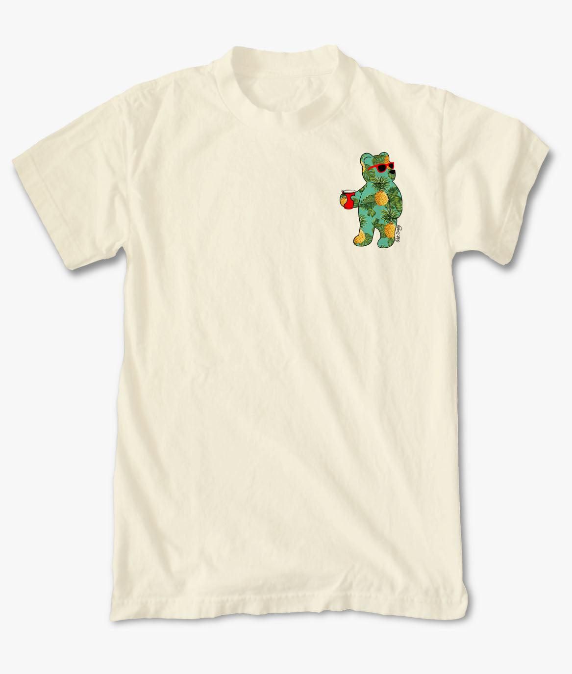 Tropical Pineapple Bear Womens Tee sold by riot society