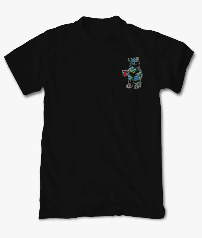 Tropical Palms Bear Mens T-Shirt Sale sold by riot society