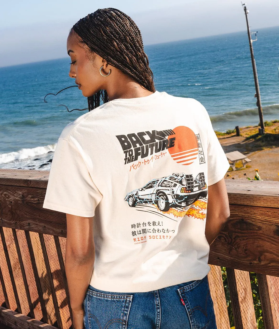 Back to the Future Kanji Womens Tee Sale sold by riot society product image thumbnail 2