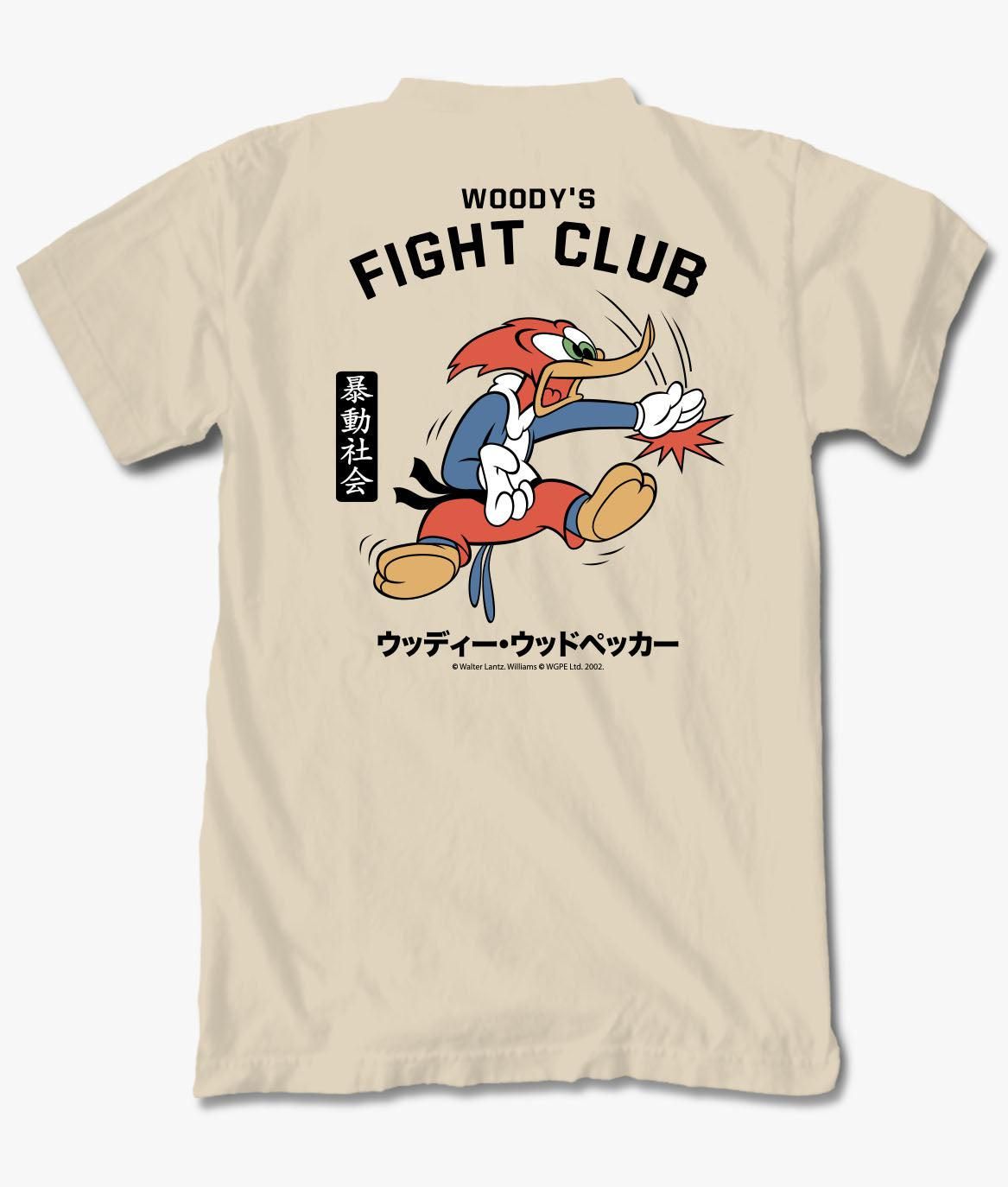 Woody Woodpecker's Fight Club Karate Mens T-Shirt sold by riot society
