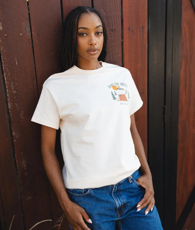 Peanuts Snoopy Save the Trees Womens Tee Sale sold by riot society