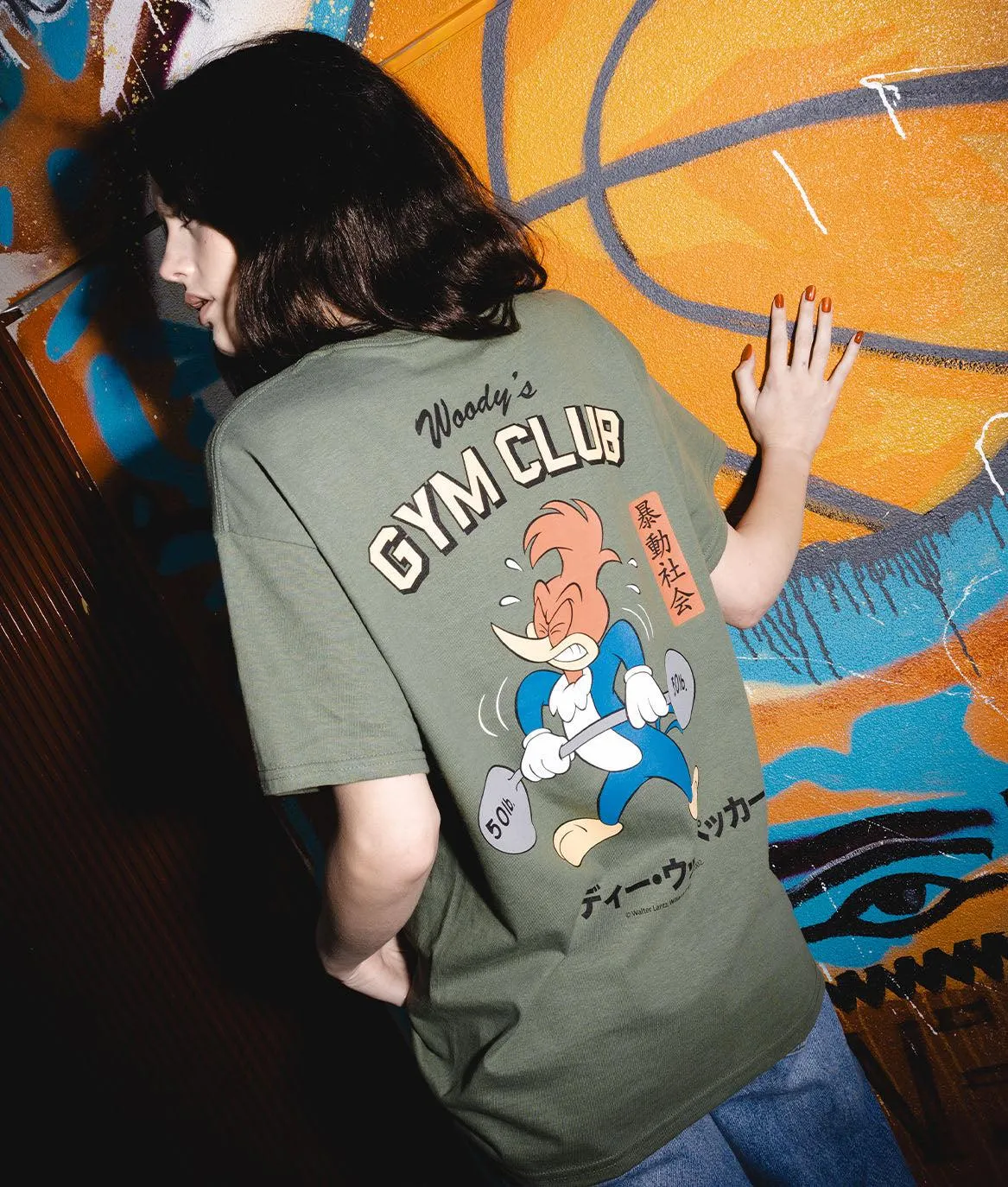 Woody Woodpecker's Gym Club Womens Tee sold by riot society product image thumbnail 2