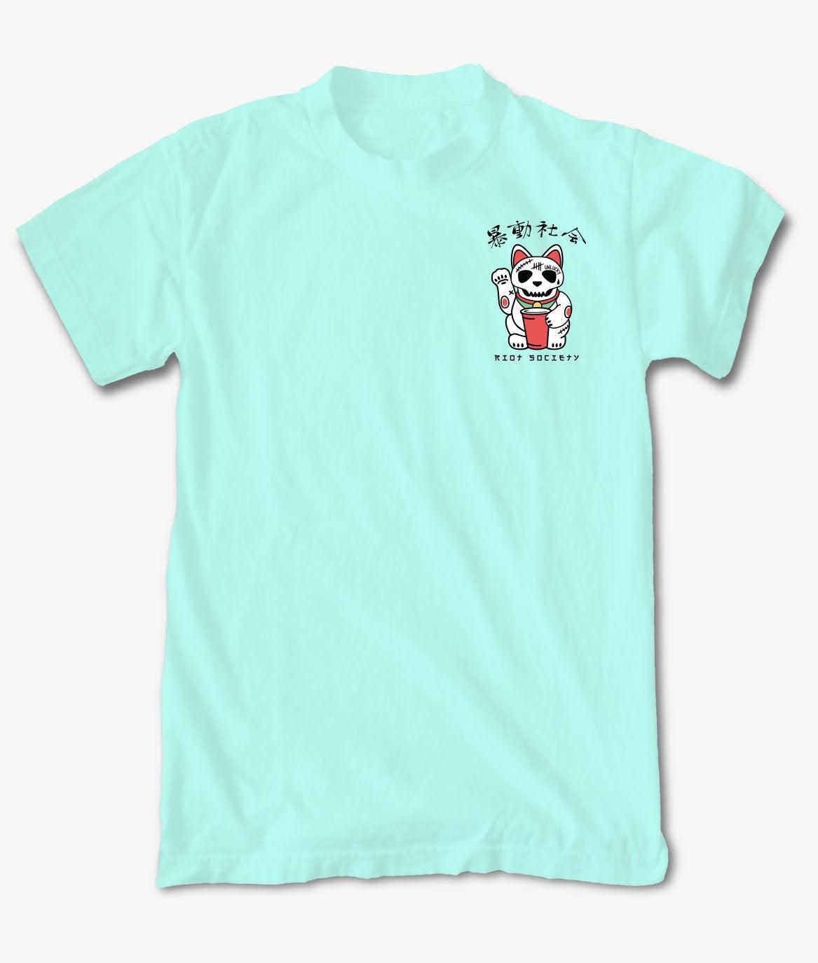 Lucky Cat Skull Tattoo Boys Tee sold by riot society product image thumbnail 2