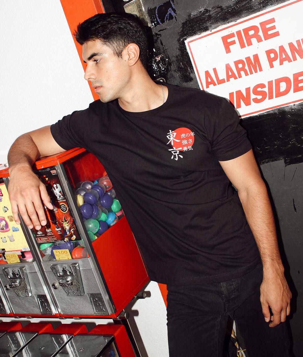 Tiger Blossom Mens T-Shirt sold by riot society product image thumbnail 2