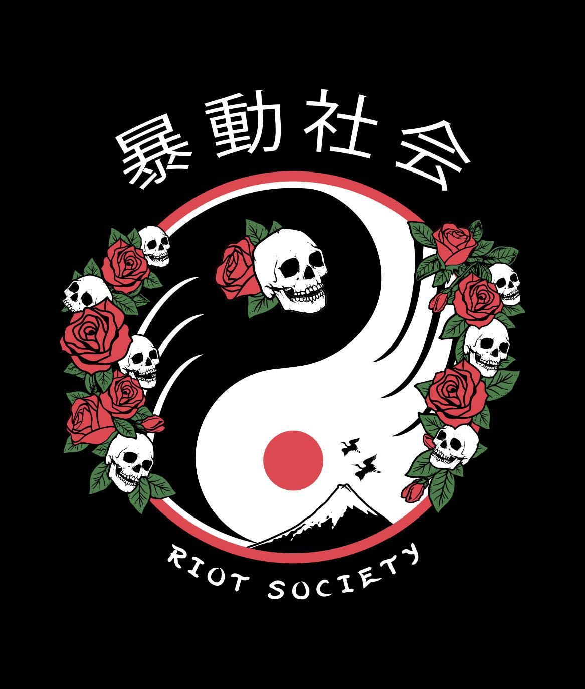 Yin Yang Skull Rose Mens T-Shirt sold by riot society product image thumbnail 3