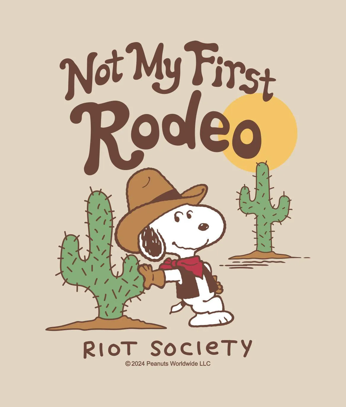 Peanuts Not My First Rodeo Mens T-Shirt sold by riot society product image thumbnail 5