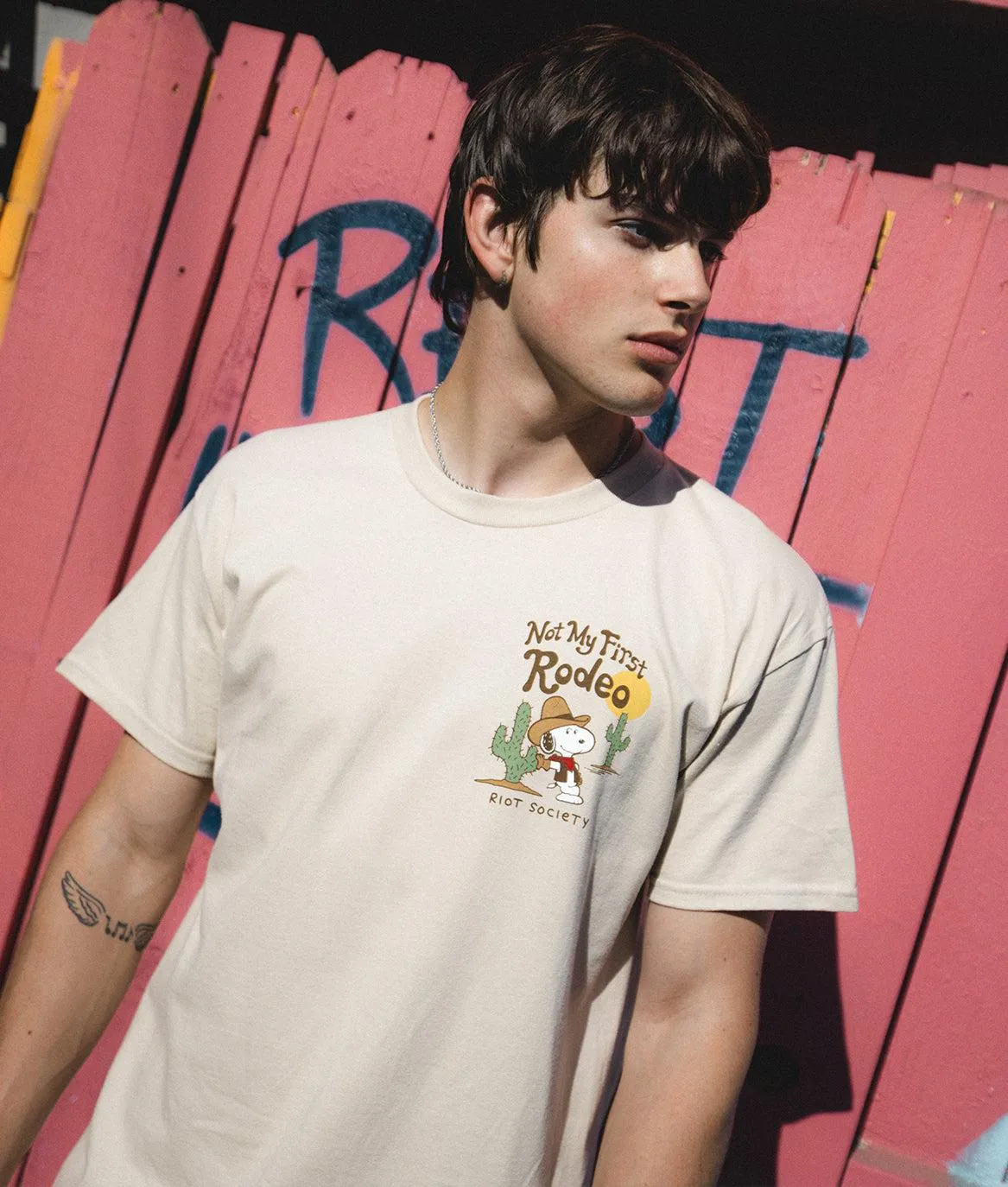 Peanuts Not My First Rodeo Mens T-Shirt sold by riot society product image thumbnail 2