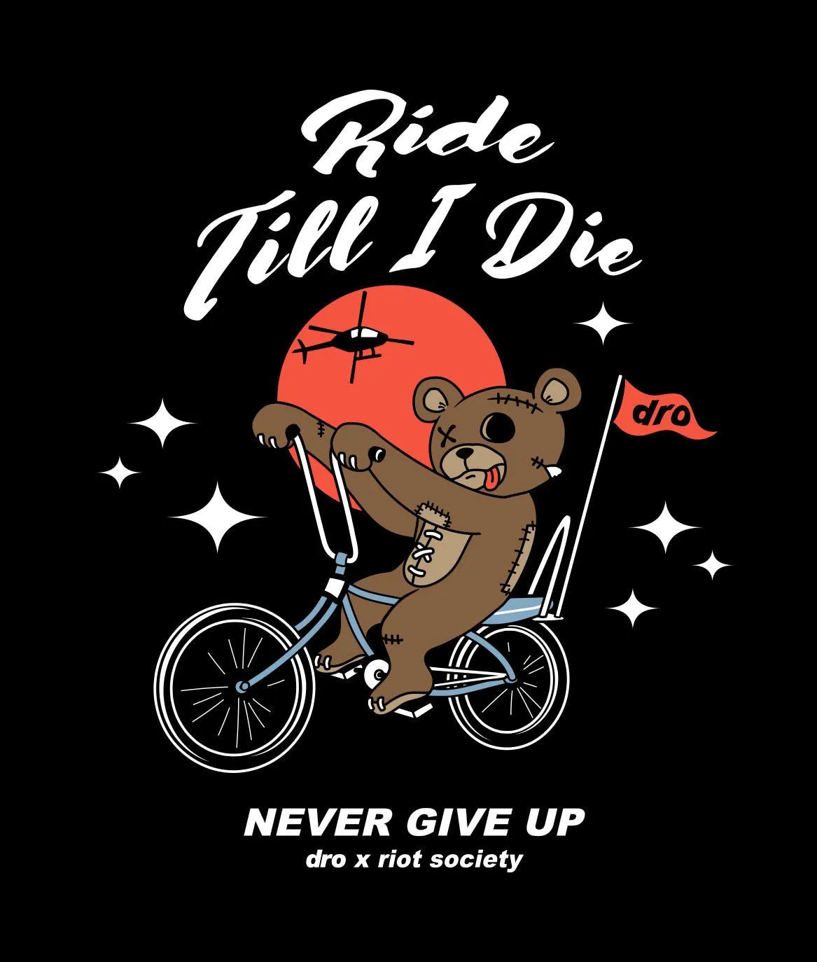 Dro x Riot Society Ride Till I Die Womens Tee sold by riot society product image thumbnail 3