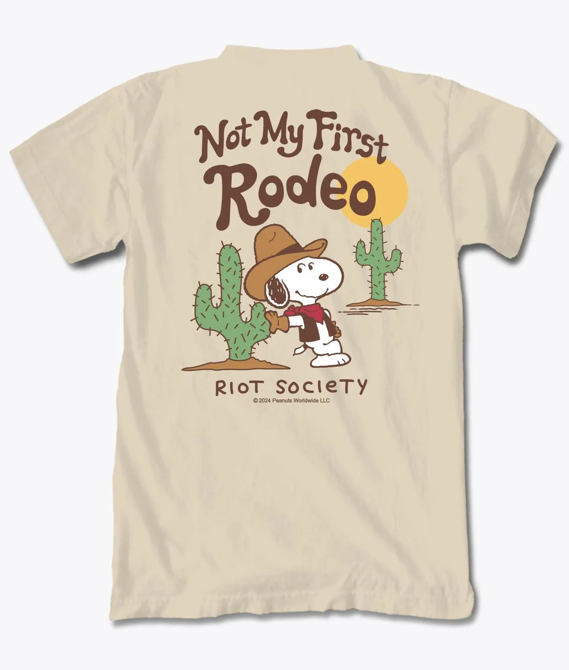 Peanuts Not My First Rodeo Mens T-Shirt sold by riot society