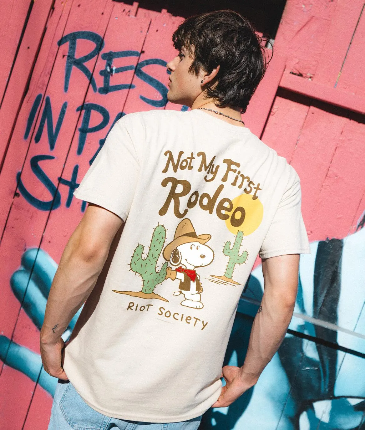 Peanuts Not My First Rodeo Mens T-Shirt sold by riot society product image thumbnail 3