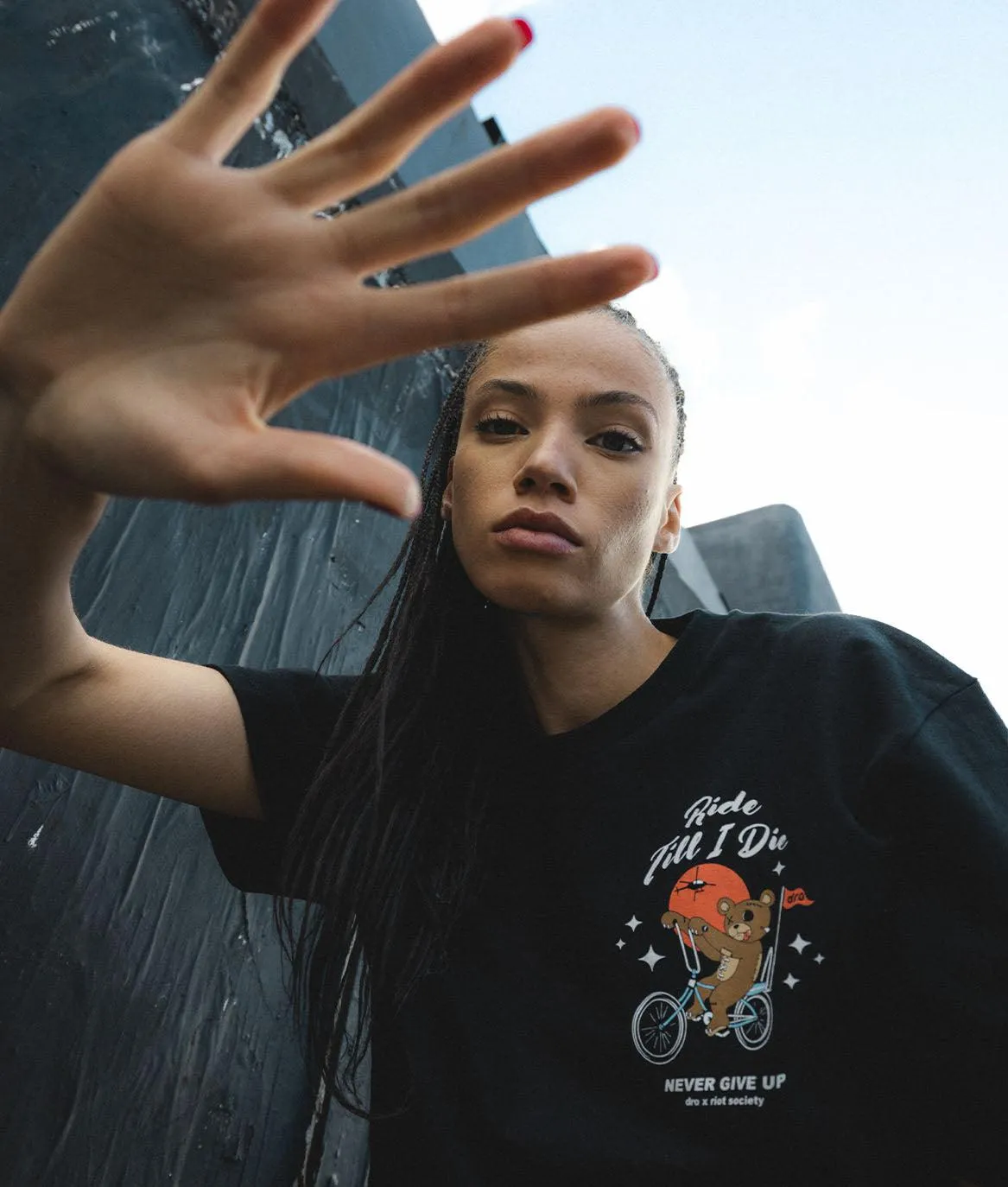 Dro x Riot Society Ride Till I Die Womens Tee sold by riot society