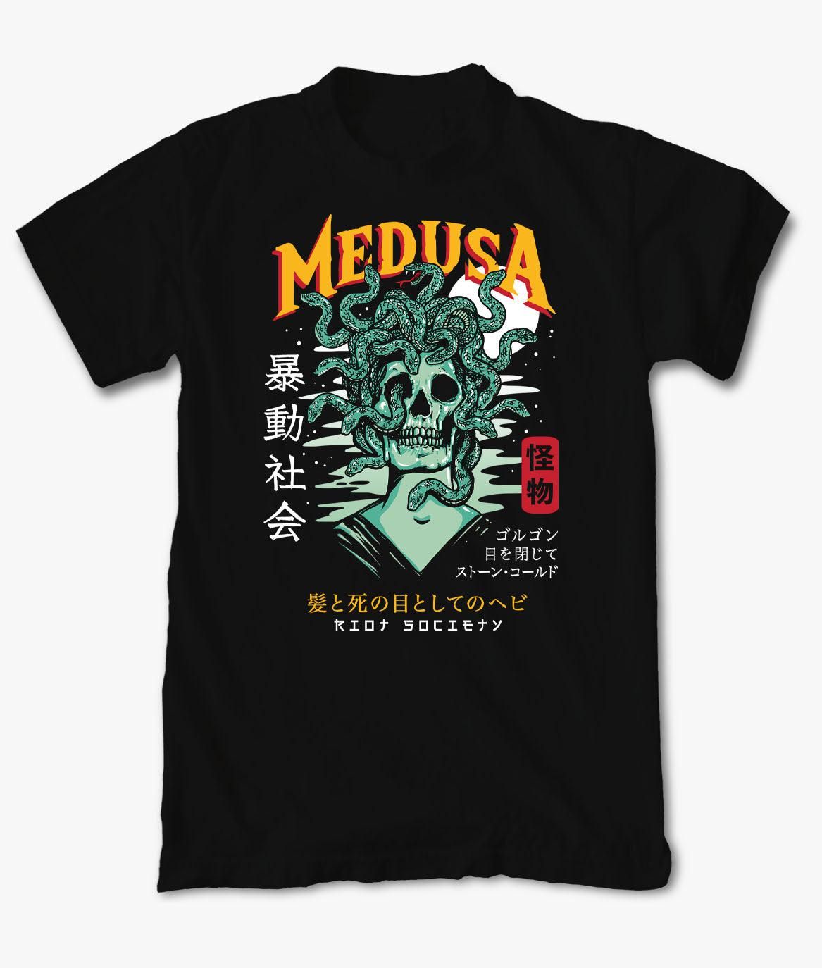 Medusa Kanji Womens Tee sold by riot society