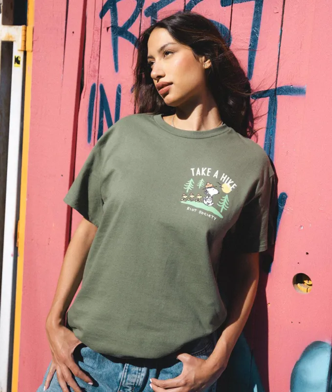 Peanuts Snoopy Take a Hike Womens Tee sold by riot society