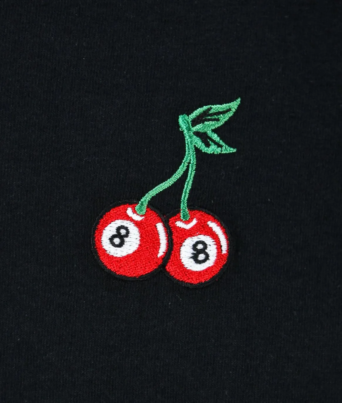 8 Ball Cherries Embroidered Womens Tee sold by riot society product image thumbnail 2