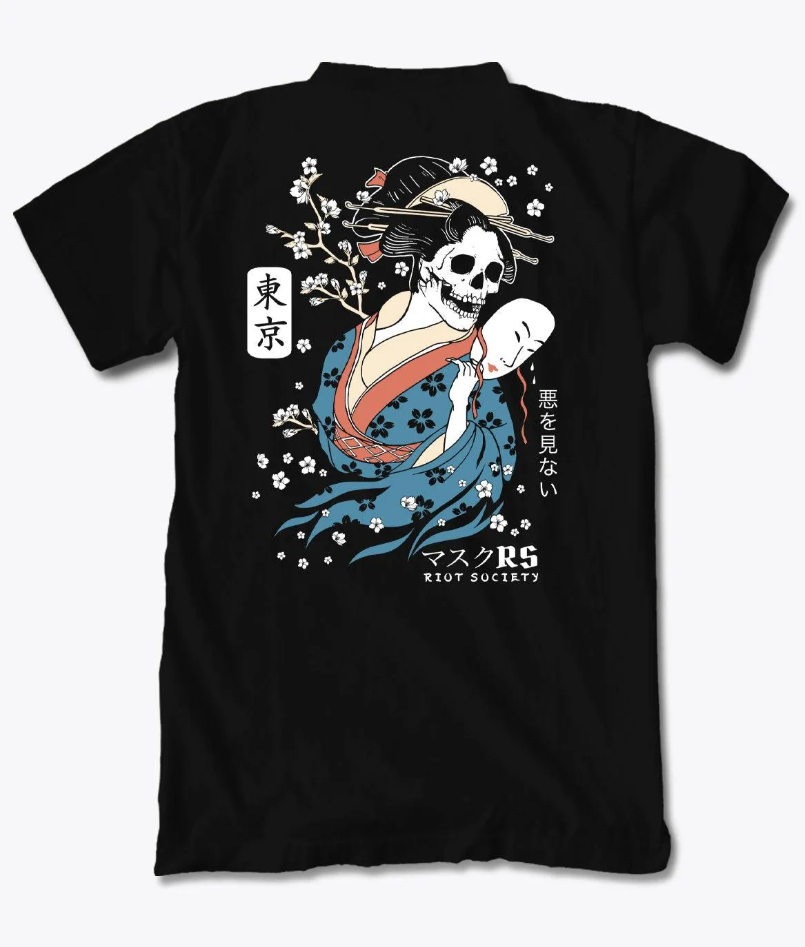 Geisha Face Off 2.0 Mens T-Shirt sold by riot society