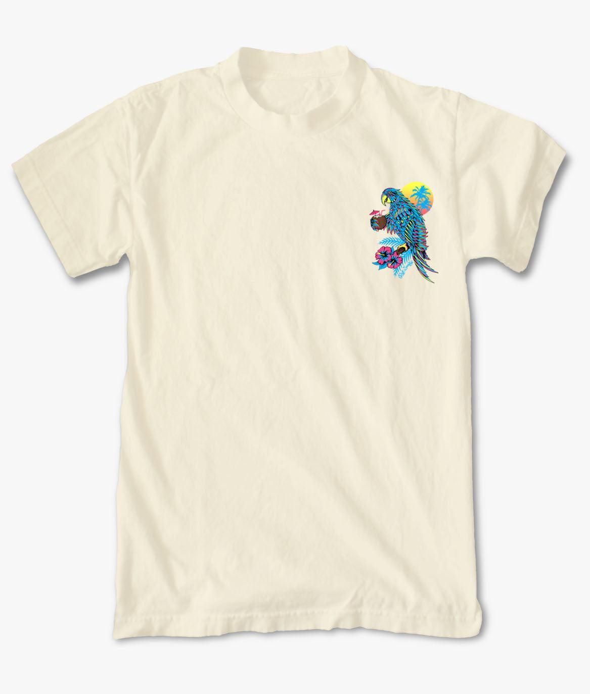 Parrot Paradise Mens T-Shirt sold by riot society