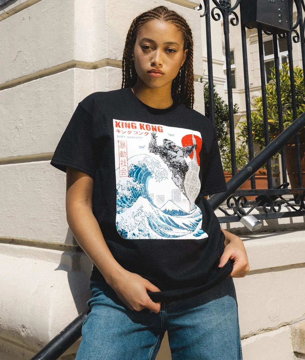 King Kong Great Wave Womens Tee sold by riot society