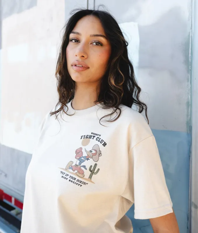 Woody Woodpecker's Western Fight Club Womens Tee sold by riot society