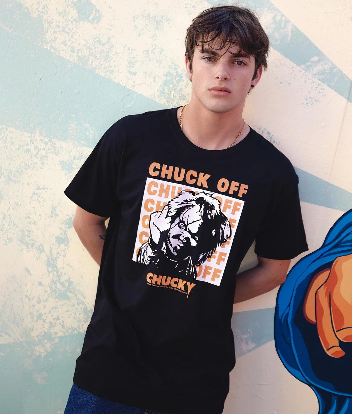 Chucky Chuck Off Mens T-Shirt sold by riot society product image thumbnail 2