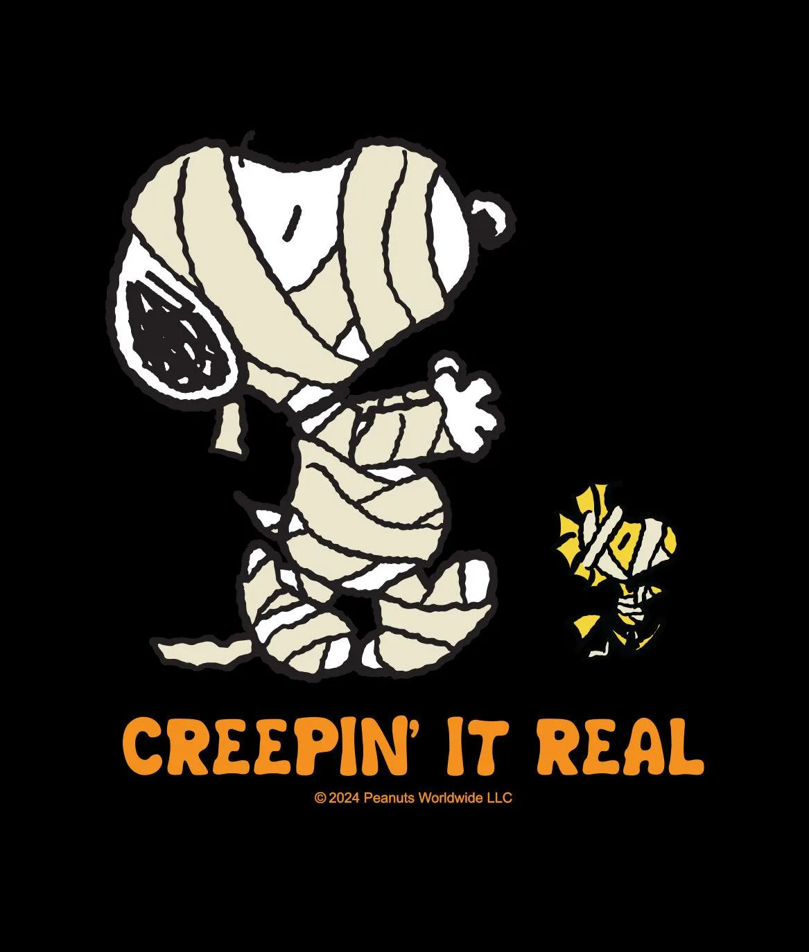 Peanuts Snoopy & Woodstock Mummy Mens T-Shirt sold by riot society product image thumbnail 3