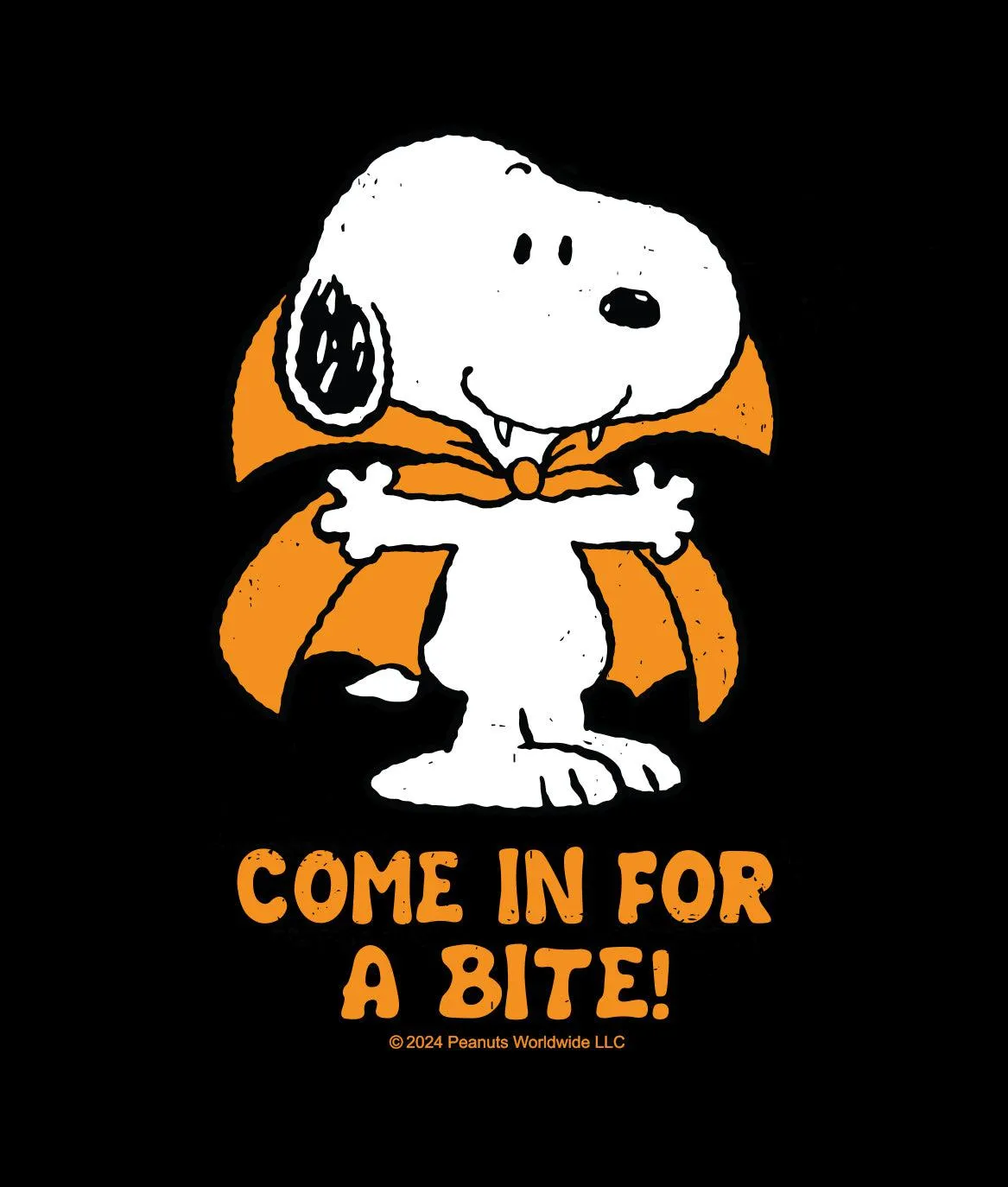Peanuts Snoopy Vampire Womens Tee sold by riot society product image thumbnail 2