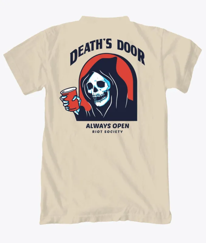 Death's Door Reaper Mens T-Shirt Sale sold by riot society