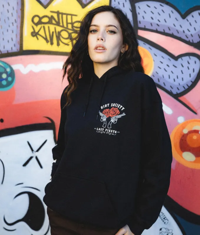 The Last Fiesta Vaquera Cowgirl Womens Hoodie sold by riot society
