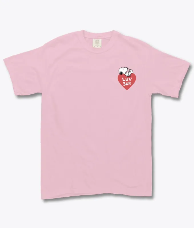 Peanuts Snoopy Luv Sux Mens T-Shirt sold by riot society