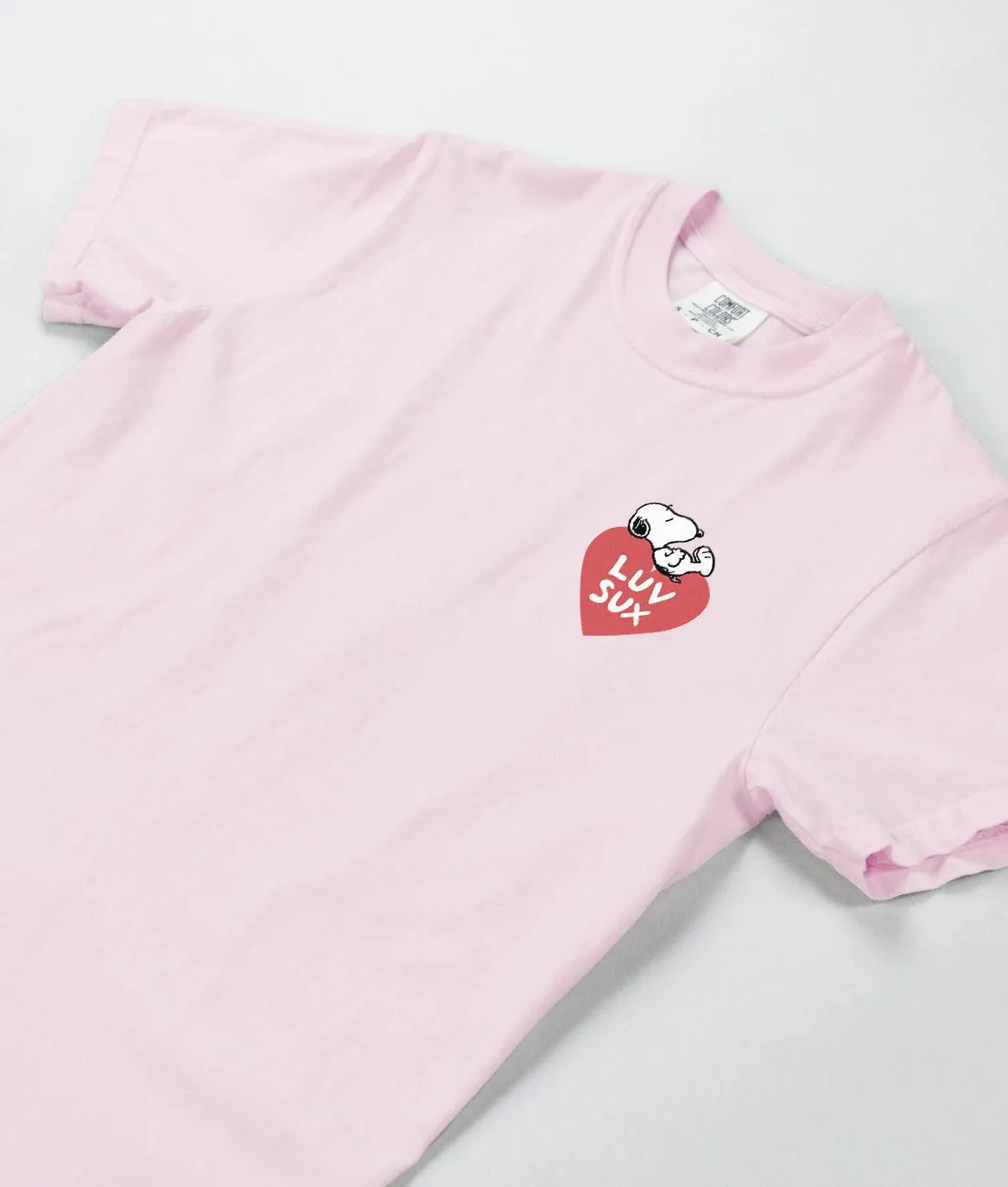 Peanuts Snoopy Luv Sux Mens T-Shirt sold by riot society product image thumbnail 3