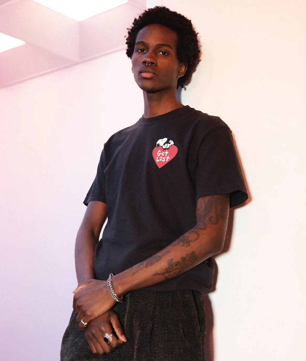 Peanuts Snoopy Get Lost Mens T-Shirt sold by riot society product image thumbnail 2