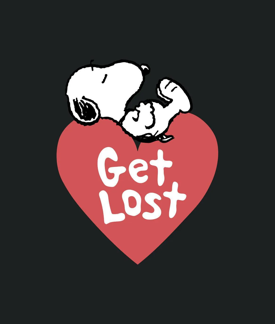 Peanuts Snoopy Get Lost Mens T-Shirt sold by riot society product image thumbnail 4