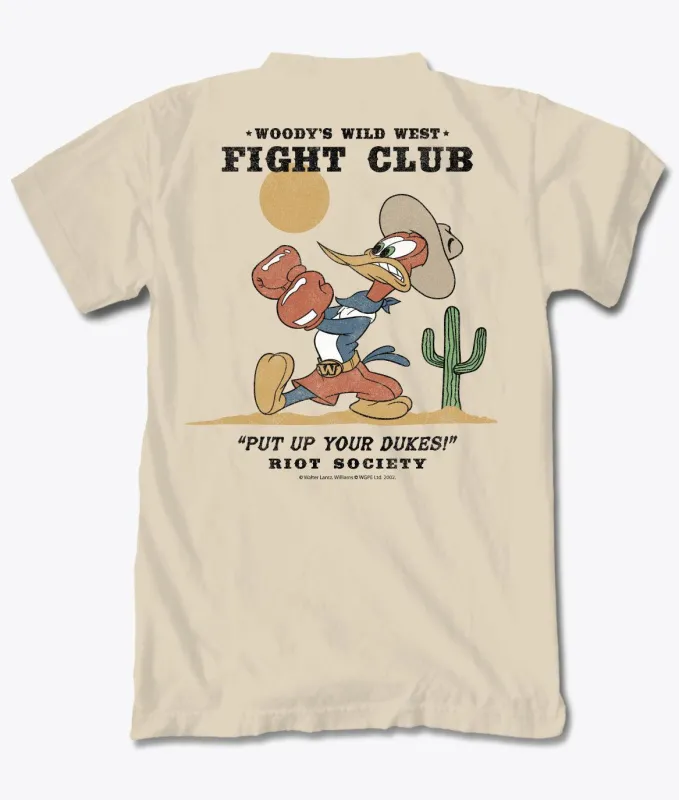 Woody Woodpecker's Wild West Fight Club Boys Tee Sale sold by riot society