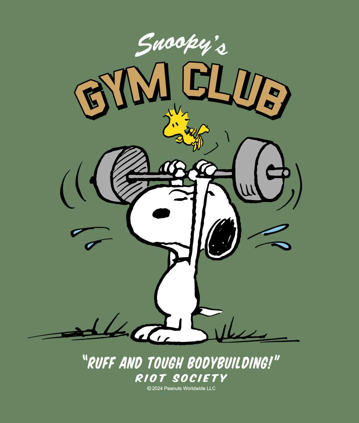 Peanuts Snoopy's Gym Club Womens Hoodie sold by riot society product image thumbnail 5