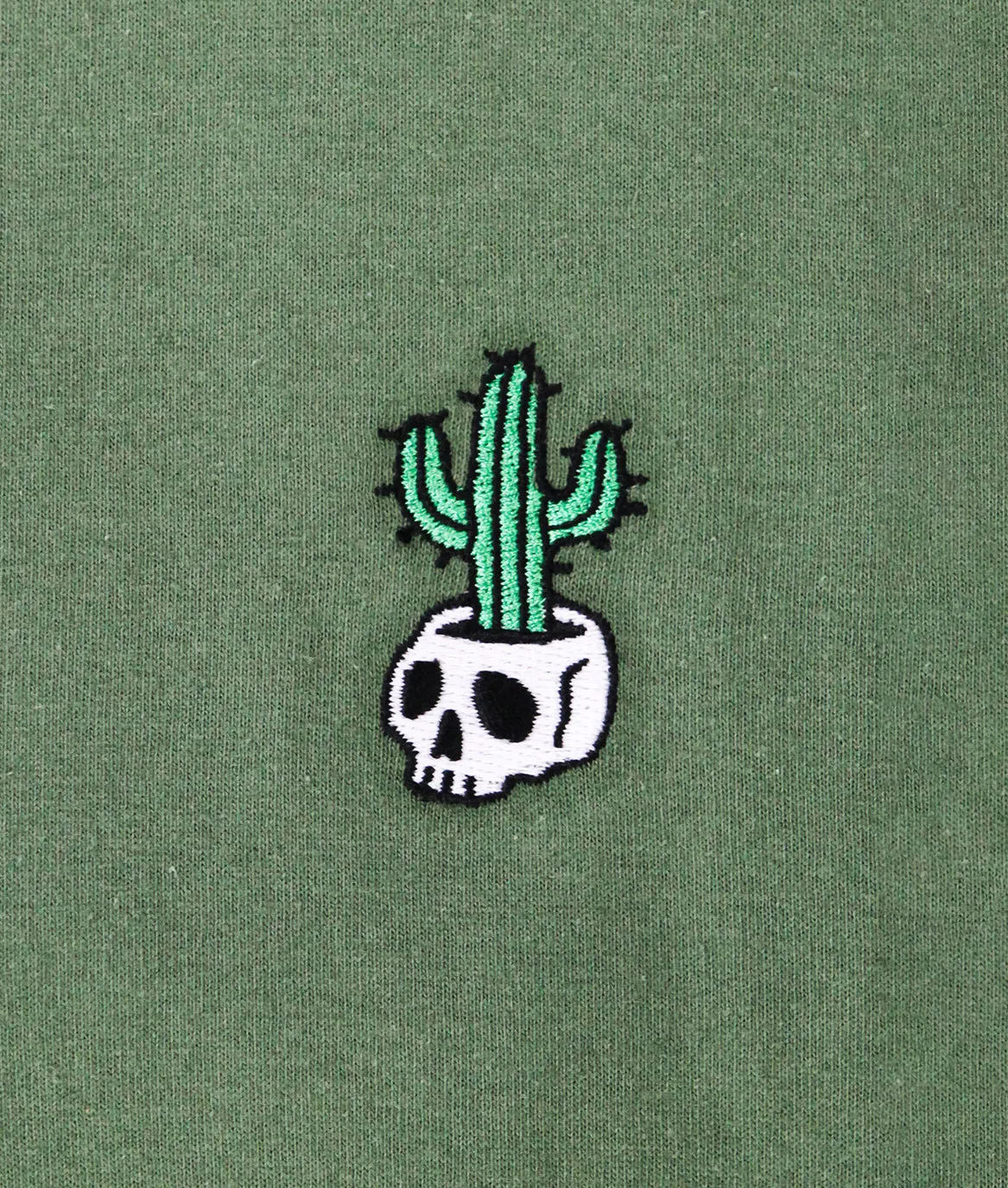 Cactus Skull Embroidered Womens Tee sold by riot society product image thumbnail 2