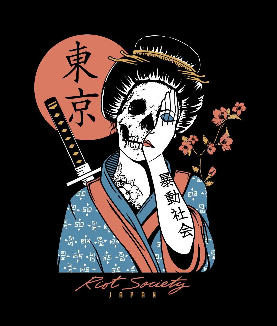 Geisha Shame 3.0 Mens T-Shirt sold by riot society product image thumbnail 5