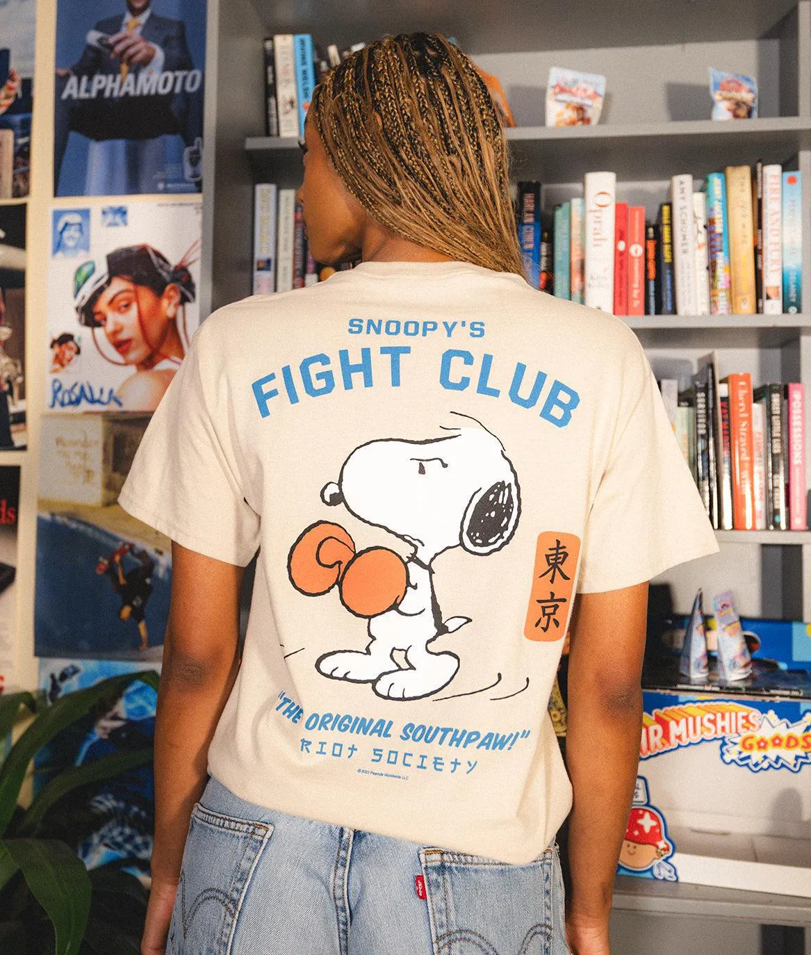 Peanuts Snoopy's Fight Club Womens Tee sold by riot society product image thumbnail 2