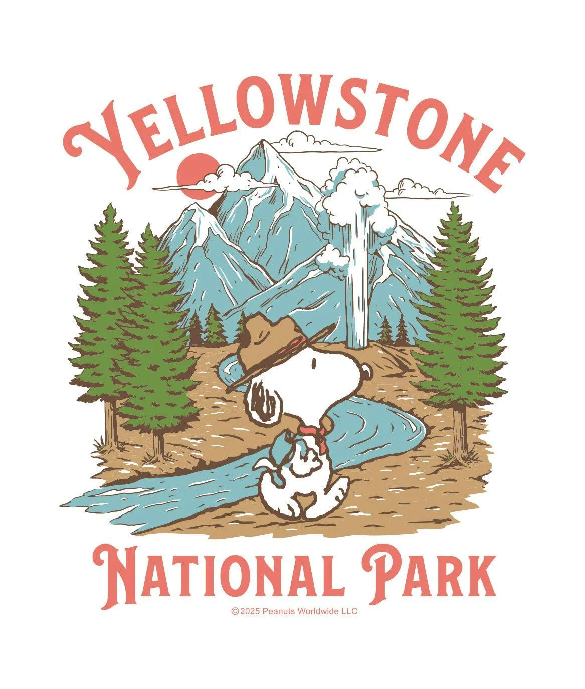 Peanuts Snoopy Yellowstone National Park Boyfriend Tee sold by riot society product image thumbnail 3