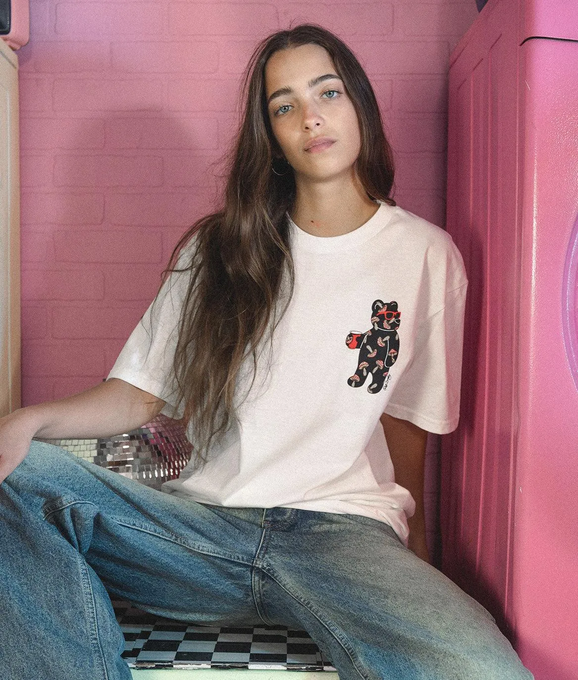 Mushroom Bear Womens Tee sold by riot society