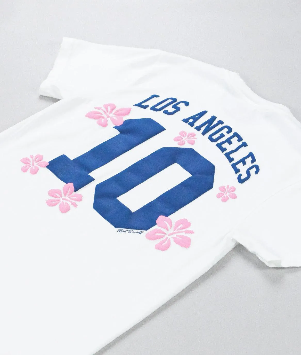 Los Angeles Hibiscus Puff Boyfriend Tee sold by riot society product image thumbnail 3