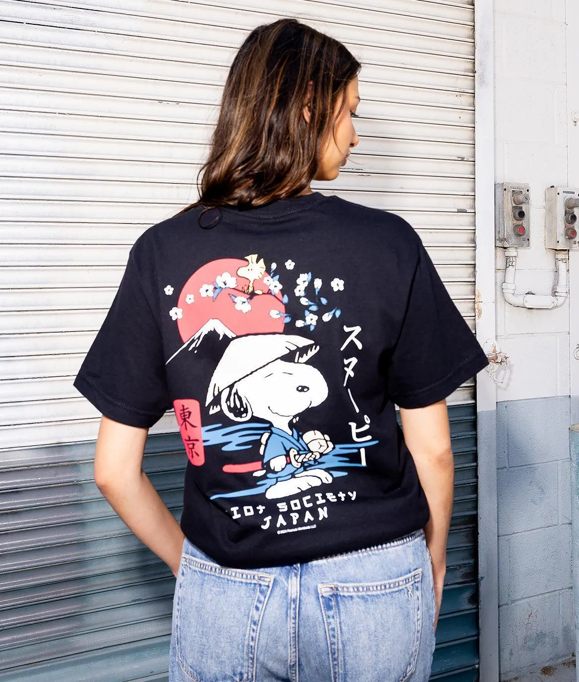 Peanuts Snoopy & Woodstock Samurai Womens Tee sold by riot society product image thumbnail 2